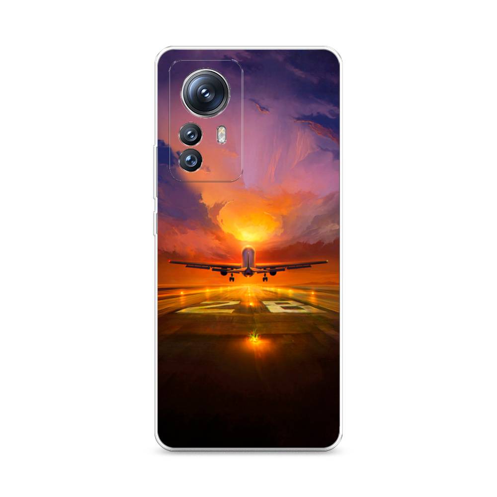 

Чехол на Xiaomi 12S Pro "Самолет на посадке", Оранжевый;синий, 316150-6