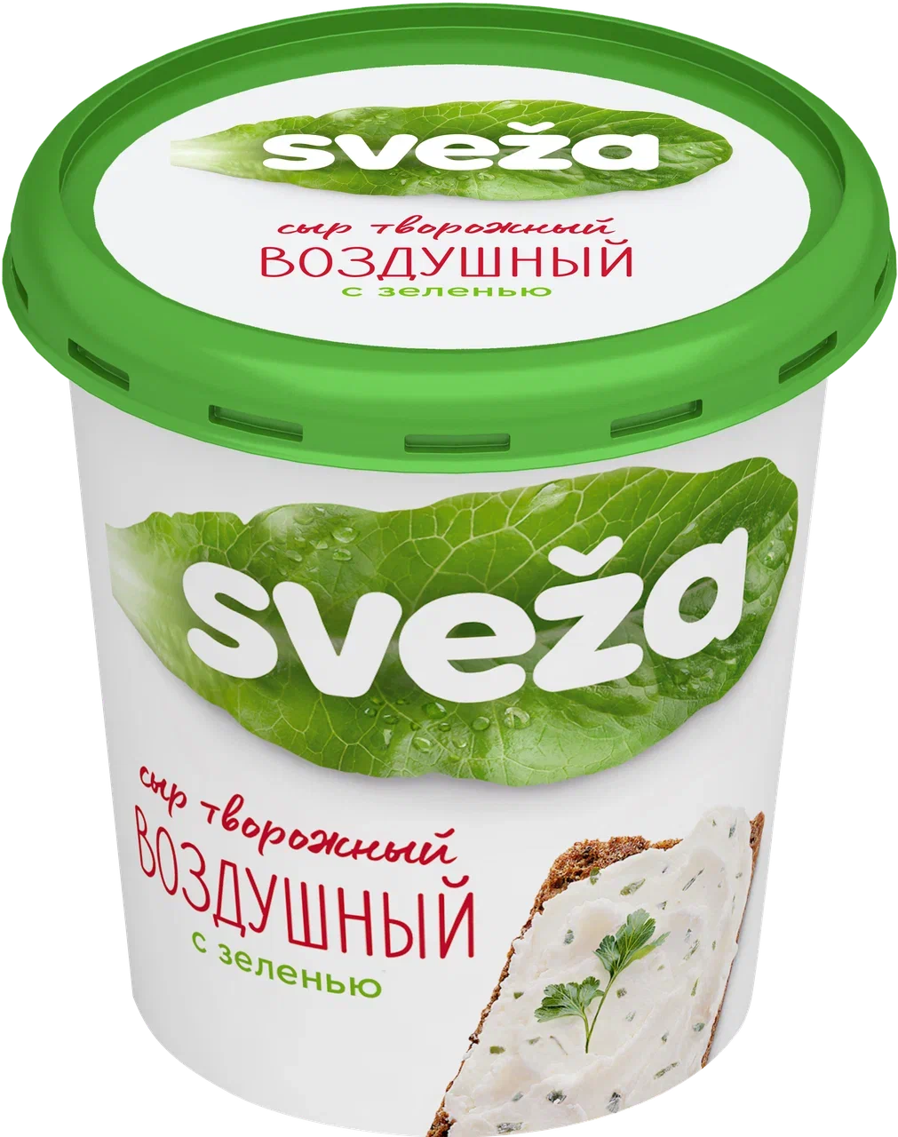Сыр творожный Савушкин Воздушный с зеленью 60% 150 г