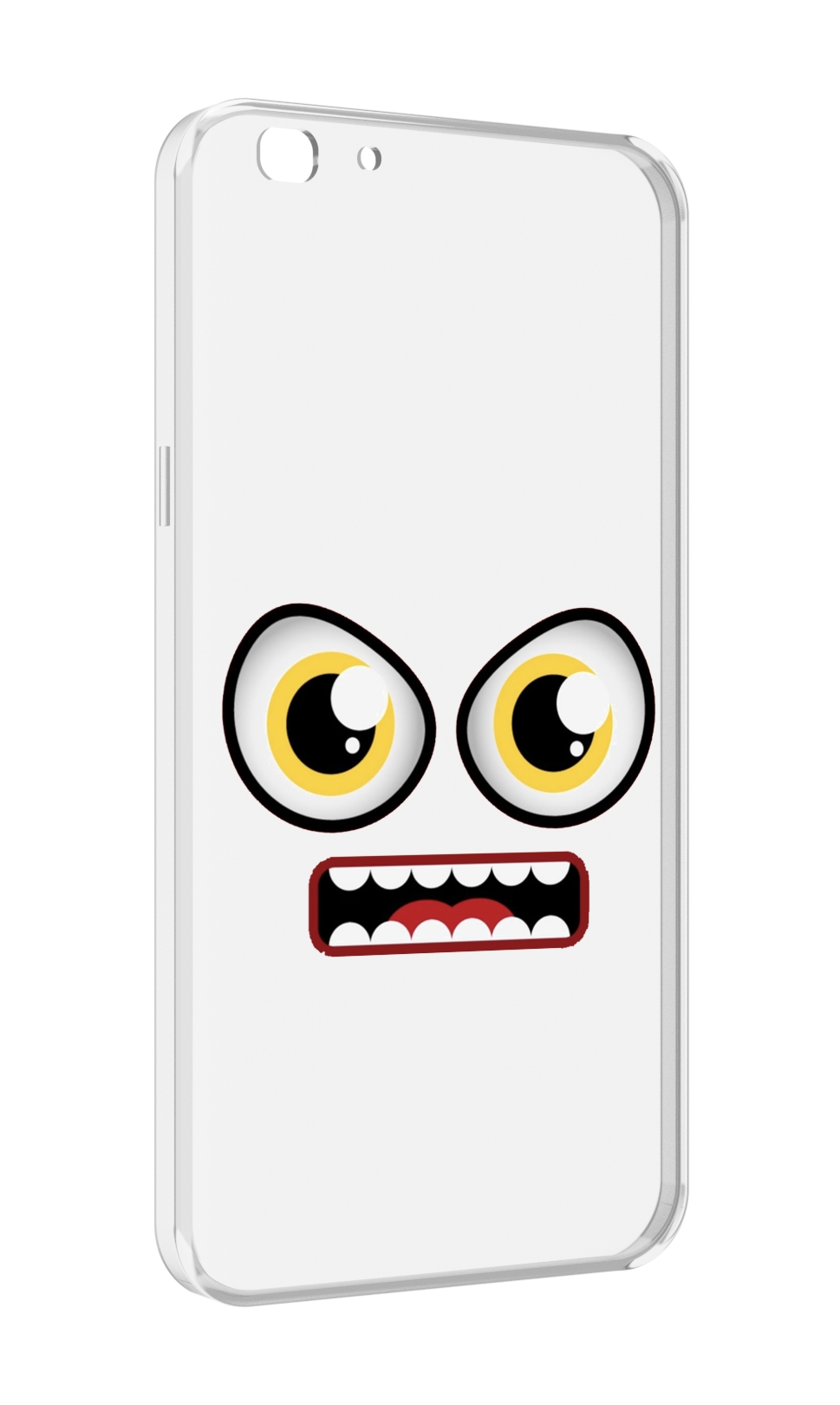 

Чехол MyPads красный злой смайлик для Oppo A77/F3 (2017 год), Прозрачный, Tocco