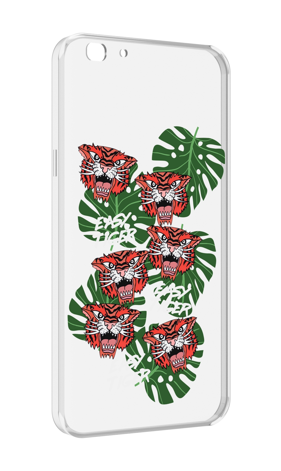 

Чехол MyPads красные-тигры для Oppo A77/F3 (2017 год), Прозрачный, Tocco