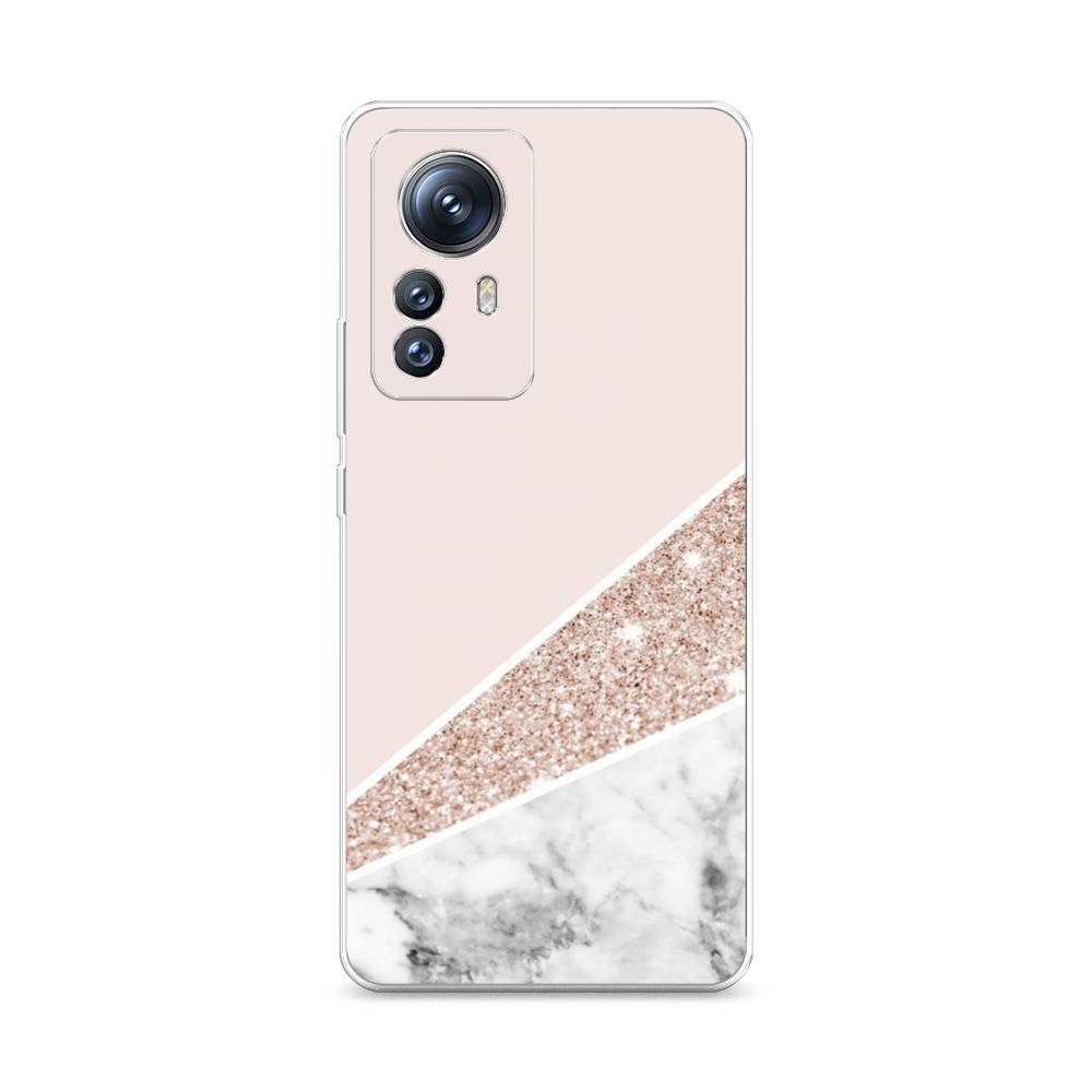

Чехол на Xiaomi 12S Pro "Блестящий розовый мрамор", 316150-3
