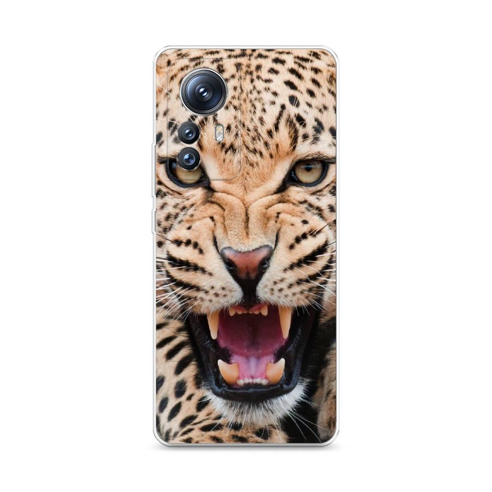 

Чехол на Xiaomi 12S Pro "Леопард 3d", Бежевый;черный, 316150-6