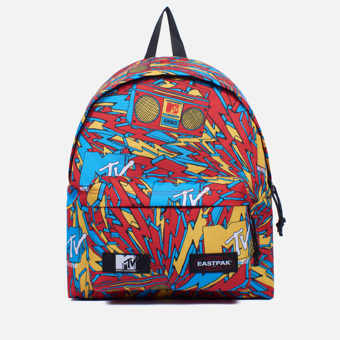 фото Рюкзак мужской eastpak x mtv padded pak'r красный/оранжевый