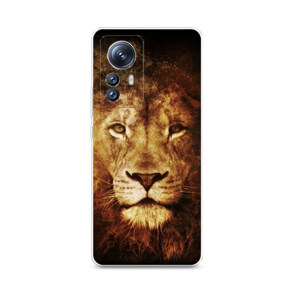

Чехол на Xiaomi 12S Pro "Лев", Черный;коричневый;желтый, 316150-6