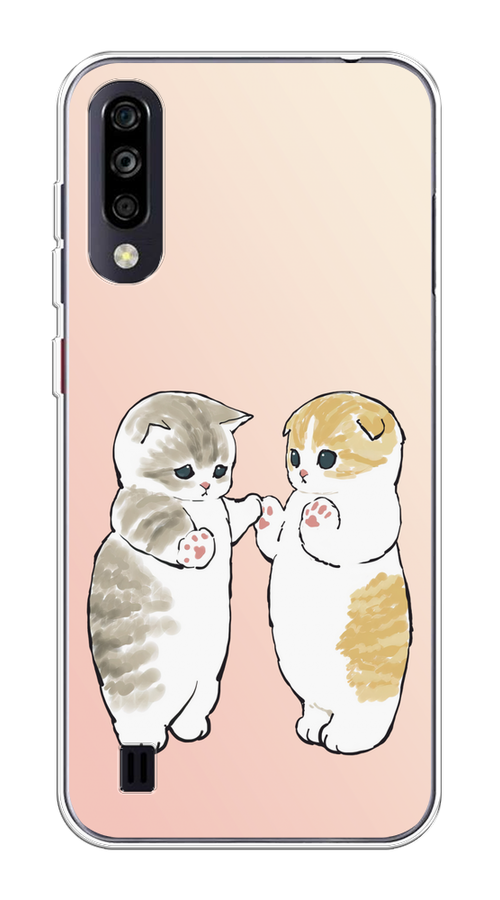 

Чехол на ZTE Blade A7 (2020) "Пухлые котики", Розовый;бежевый;серый, 133750-1