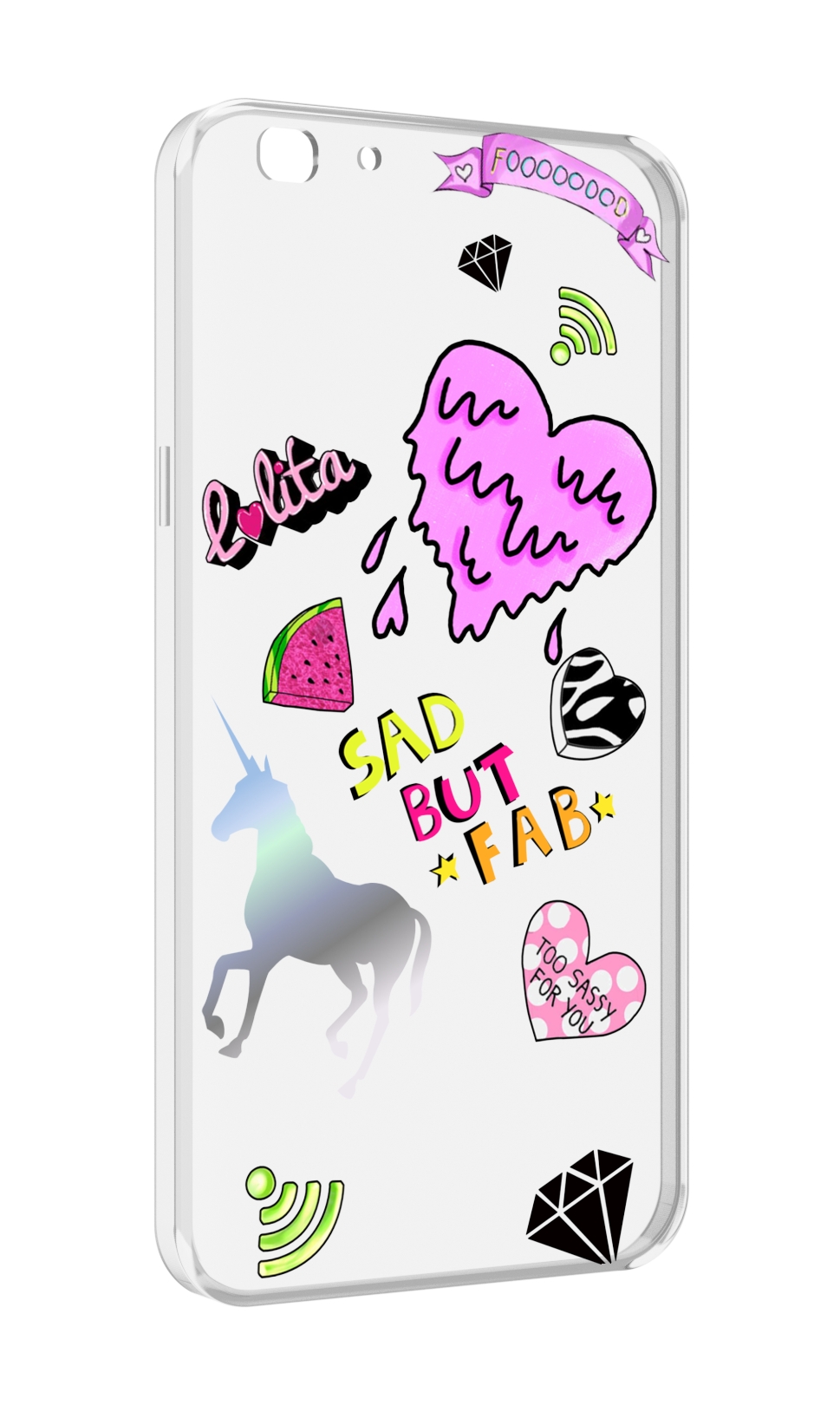 

Чехол MyPads красивые-смайлики для Oppo A77/F3 (2017 год), Прозрачный, Tocco