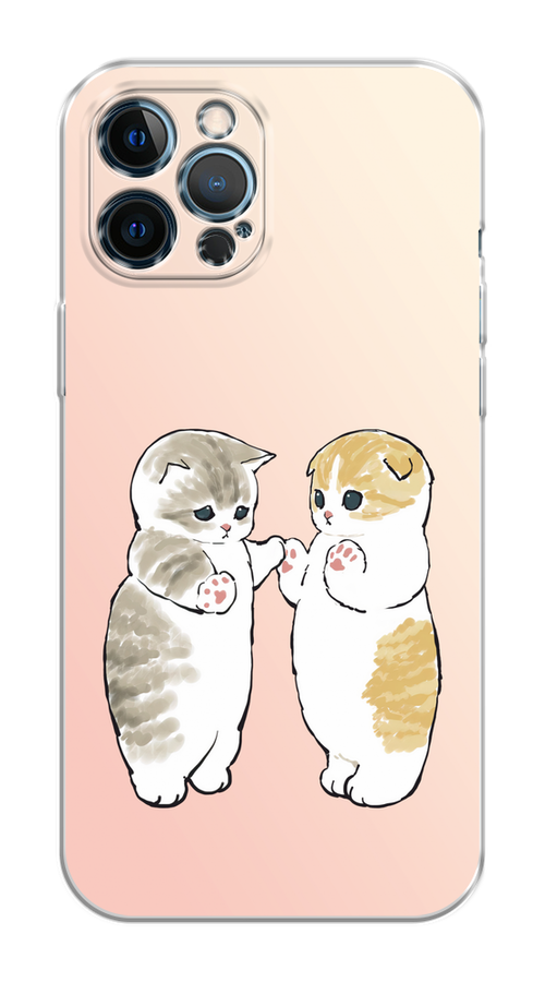 

Чехол на Apple iPhone 12 Pro Max "Пухлые котики", Розовый;бежевый;серый, 12750-1