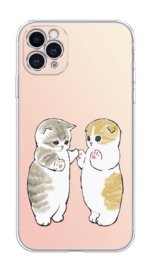

Чехол на Apple iPhone 11 Pro "Пухлые котики", Розовый;бежевый;серый, 12350-1