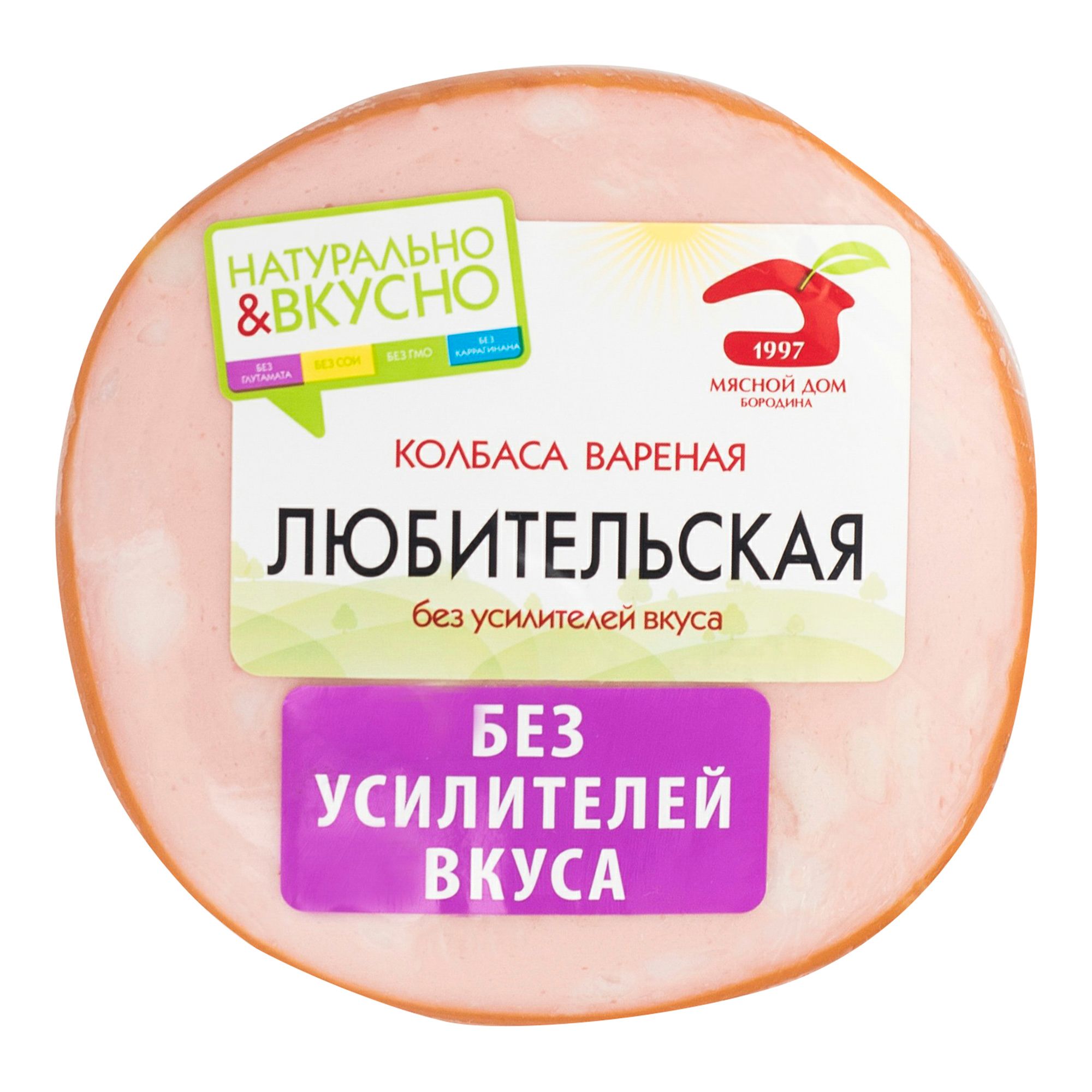 

Колбаса МД Бородина Любительская вареная 450 г