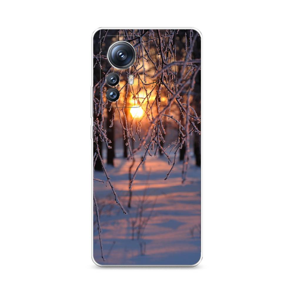 

Чехол на Xiaomi 12S Pro "Зима 7", Оранжевый;розовый;черный, 316150-2