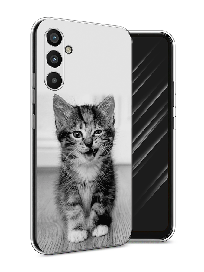 

Чехол Awog на Samsung Galaxy A34 "Подмигивающий котенок", Черный;серый, 2107850-1