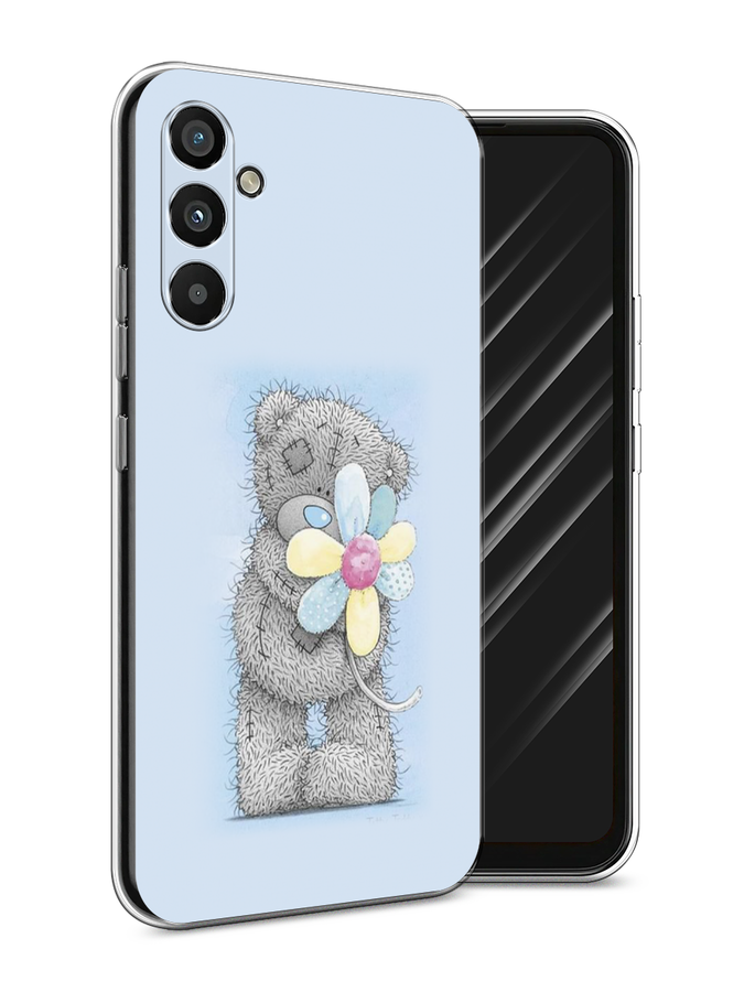 

Чехол Awog на Samsung Galaxy A34 "Me to you с ромашкой", Голубой;серый;желтый, 2107850-2