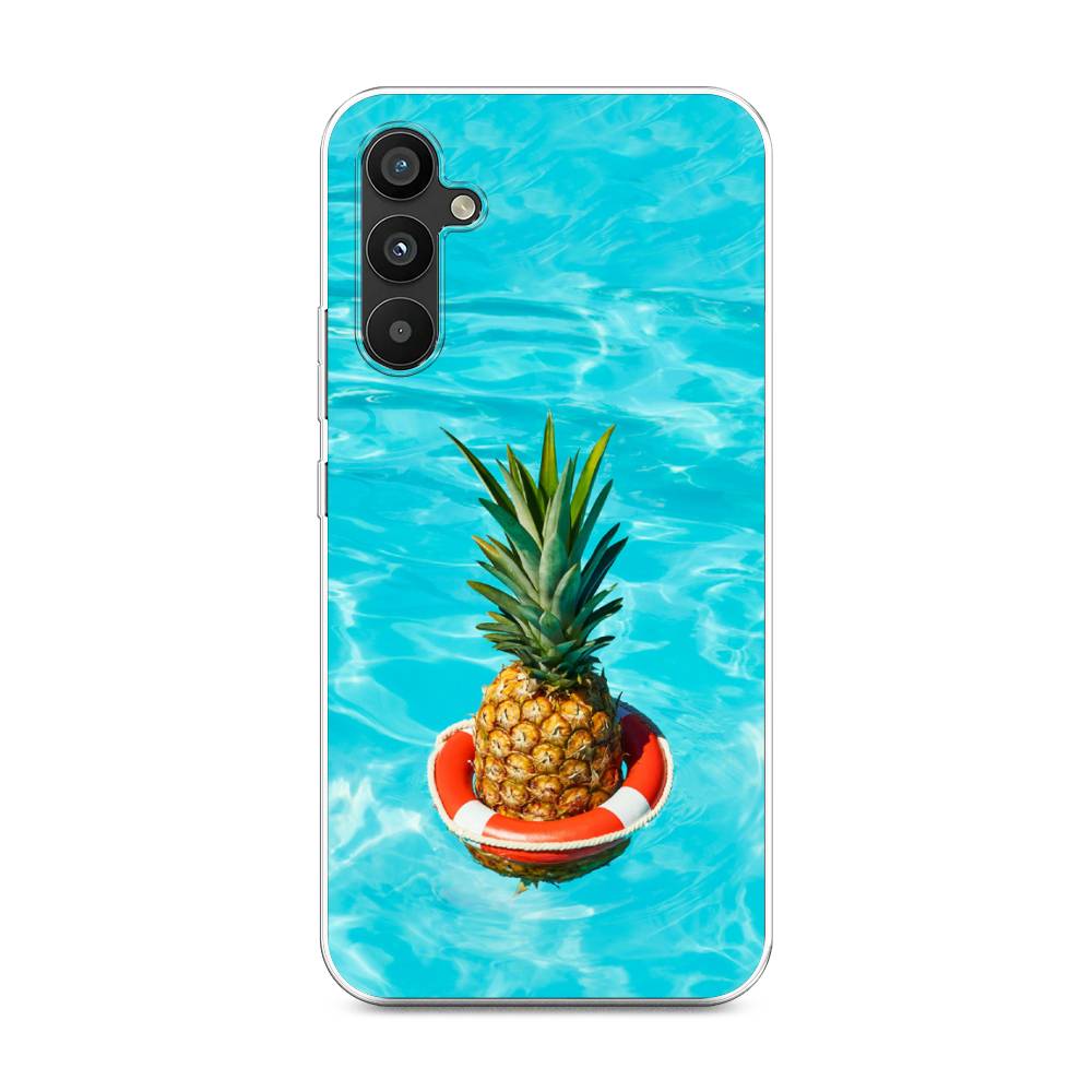 

Чехол Awog на Samsung Galaxy A34 "Ананас в бассейне", Голубой, 2107850-10