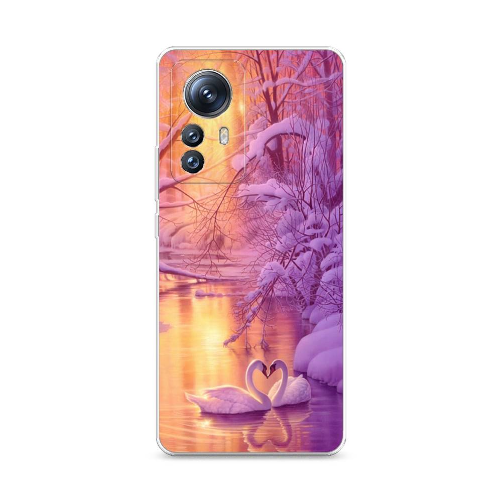 

Чехол на Xiaomi 12S Pro "Зима 1", Фиолетовый;желтый, 316150-2