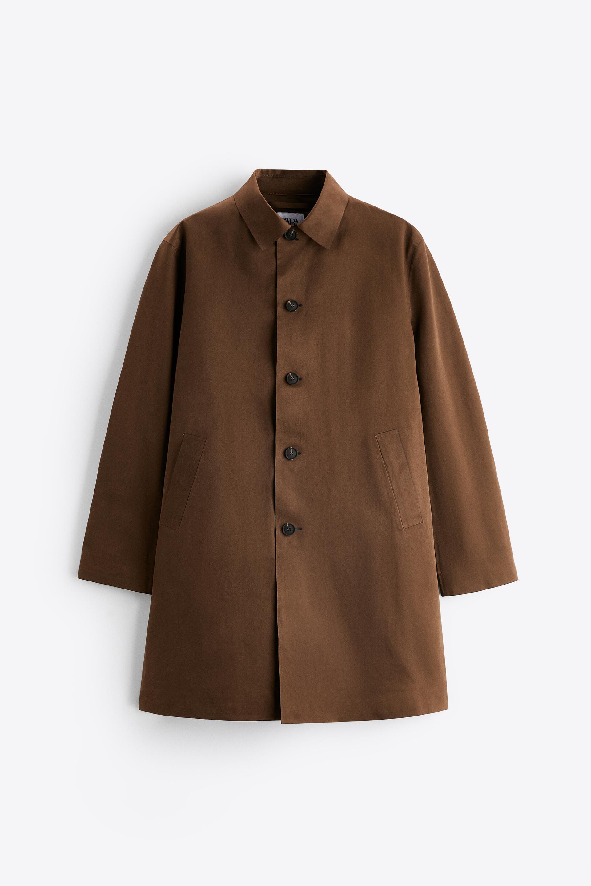 

Плащ мужской ZARA 05320600 коричневый M (доставка из-за рубежа), 05320600