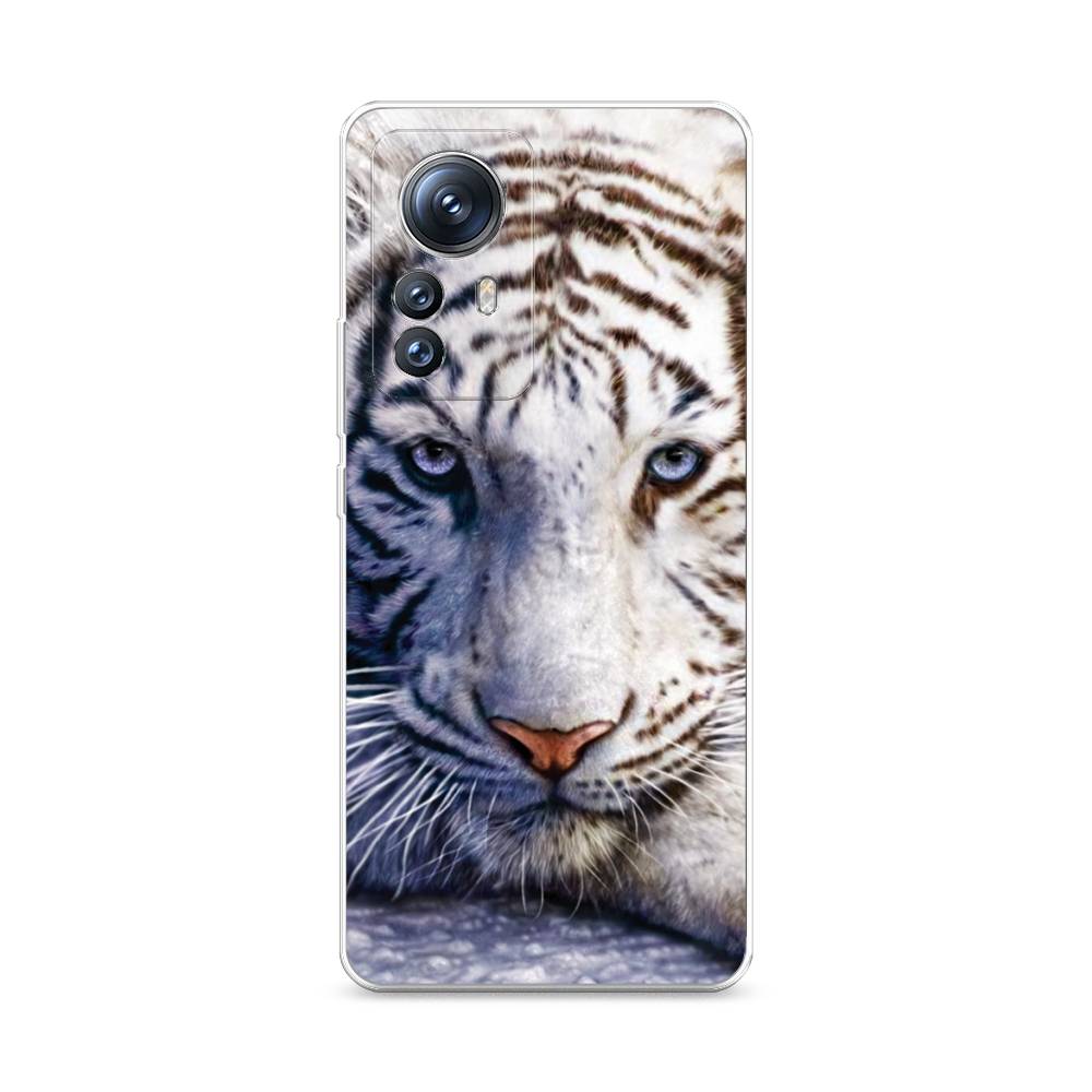 

Чехол на Xiaomi 12S Pro "Бенгальский тигр", Коричневый;белый, 316150-1