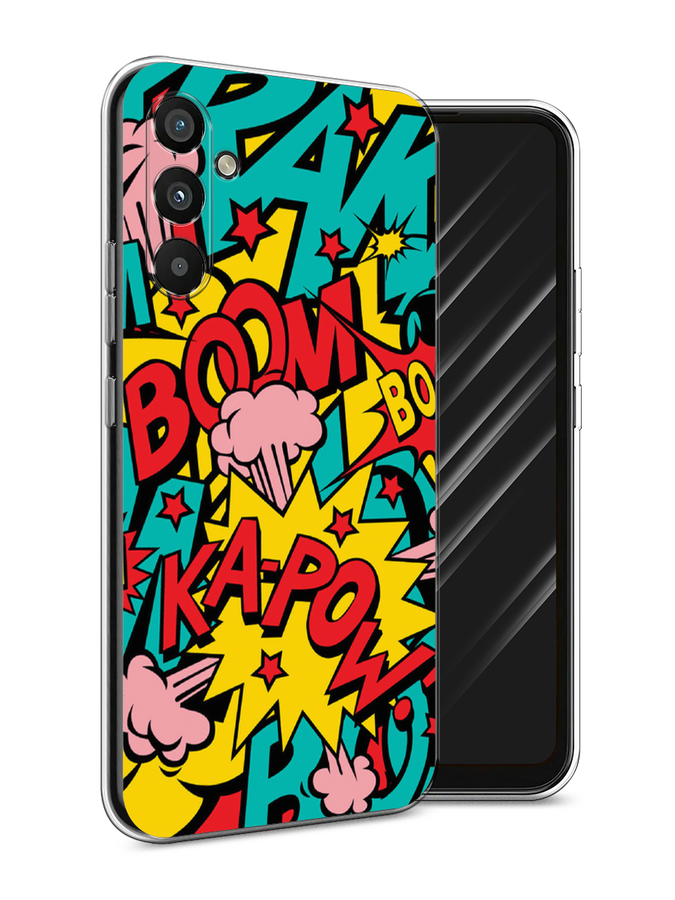 

Чехол Awog на Samsung Galaxy A34 "Постер pop art", Голубой;желтый;красный, 2107850-9
