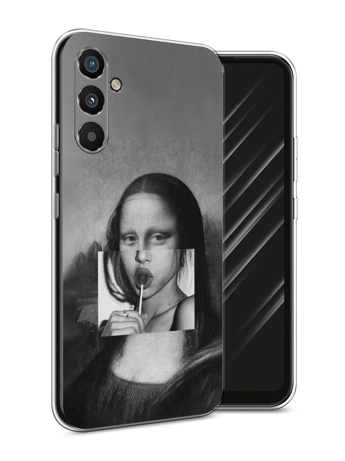 

Чехол Awog на Samsung Galaxy A34 "Mona Lisa sucking lollipop", Серый, 2107850-9