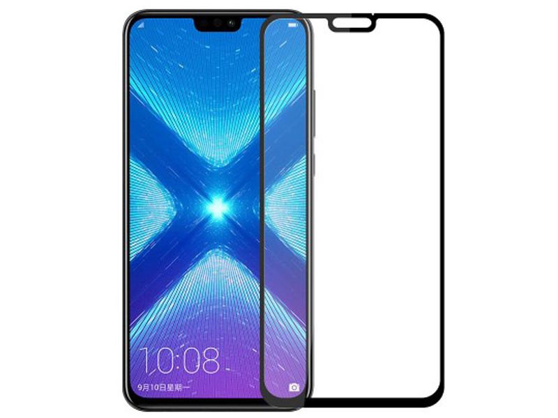 

Защитное стекло Luazon для Honor 8X Full Glue 0.33mm 9Н Black 5084171, Honor 8X