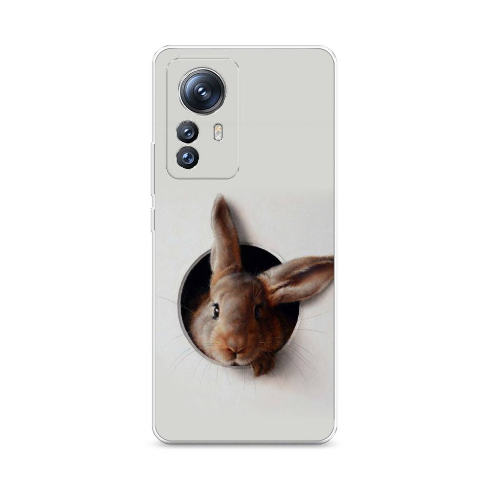 

Чехол на Xiaomi 12S Pro "Любопытный кролик", Серый;коричневый, 316150-1