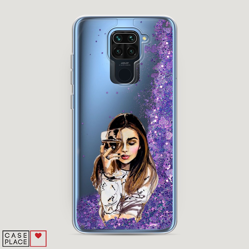 

Чехол Awog на Xiaomi Redmi 10X 4G/Note 9 "Девушка с бокалом", Разноцветный, 38292-1