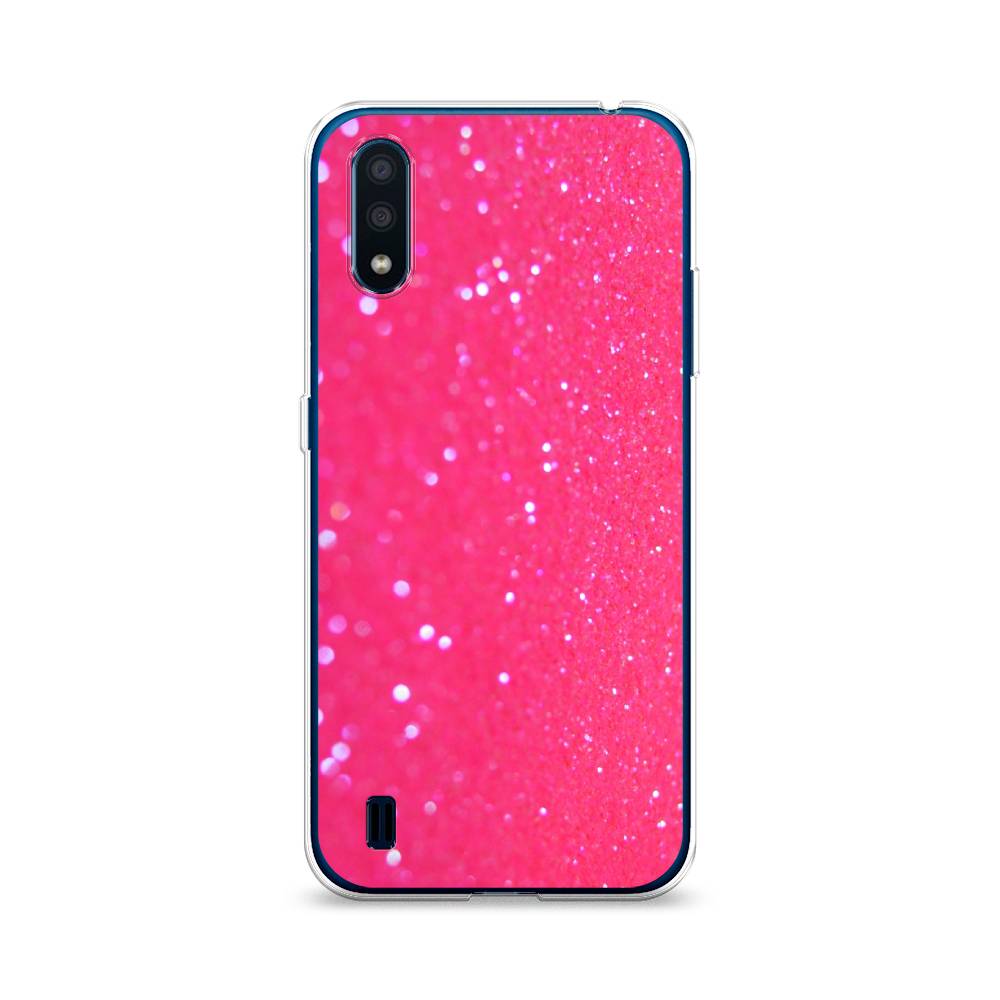 

Чехол Awog "Малиновые блестки рисунок" для Samsung Galaxy M01