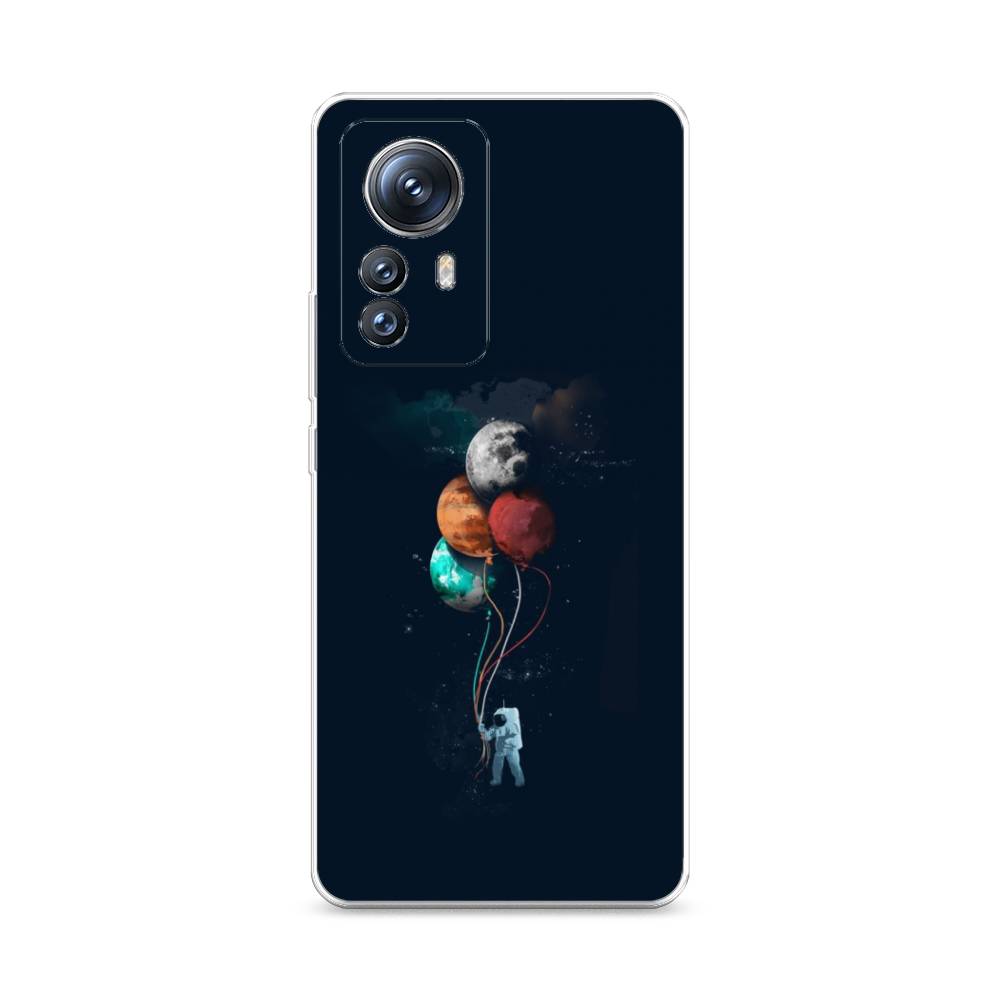 

Чехол на Xiaomi 12S Pro "Космонавт с шариками", Разноцветный, 316150-4