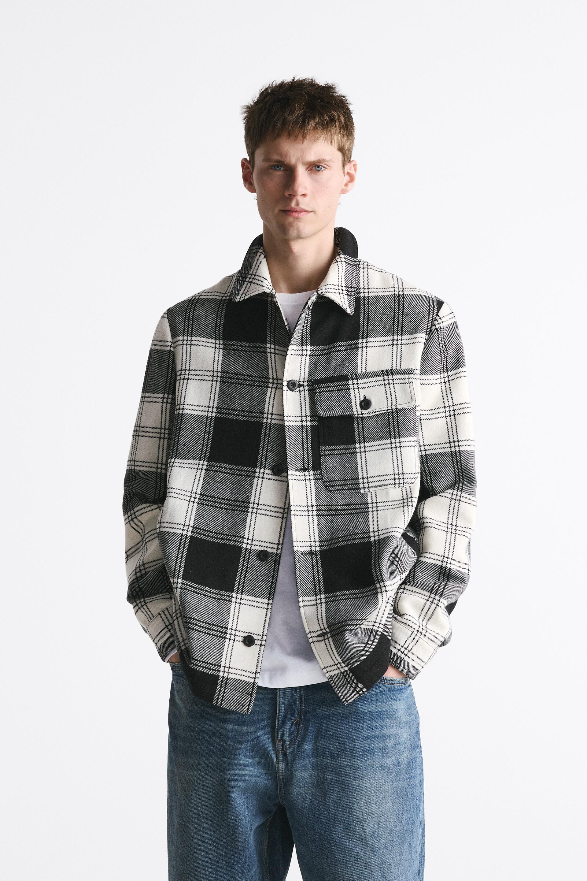 

Рубашка мужская ZARA 04492847 черная M (доставка из-за рубежа), Черный, 04492847