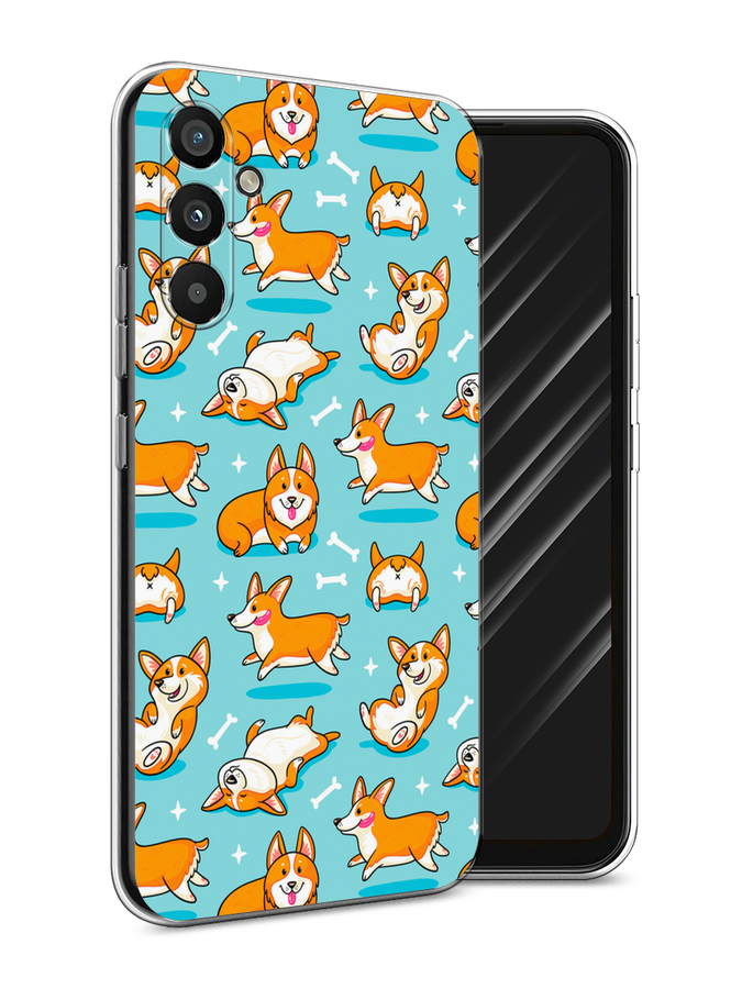 

Чехол Awog на Samsung Galaxy A34 "Веселые корги", Коричневый, 2107850-2