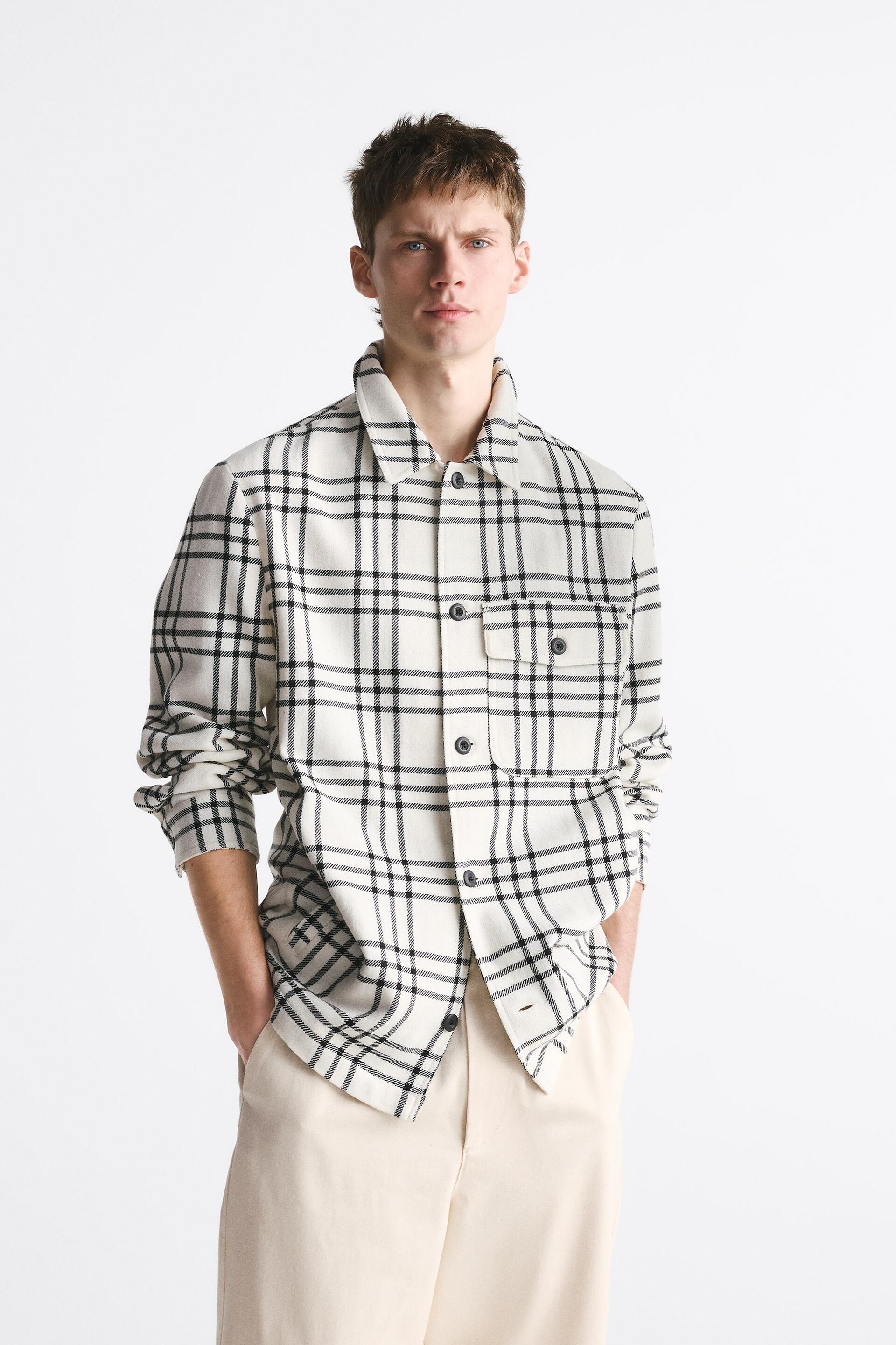 

Рубашка мужская ZARA 04492847 черная L (доставка из-за рубежа), Черный, 04492847