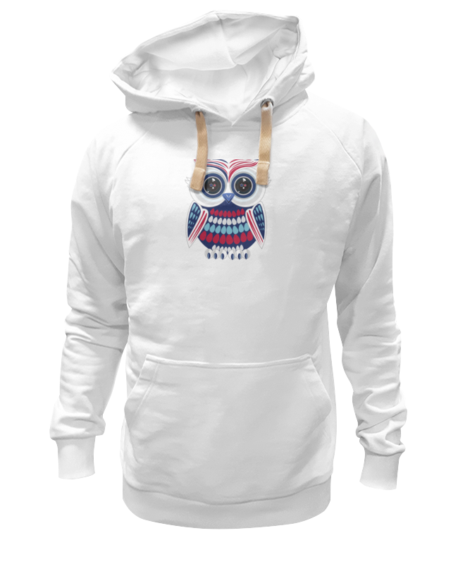 

Худи унисекс Printio Сова (owl) белое 2XL, Белый, Сова (owl)