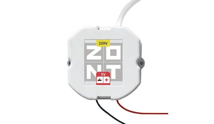 

Блок питания Zont в подрозетник 5V 220 для комнатных термостатов для дома и дачи, Блок питания