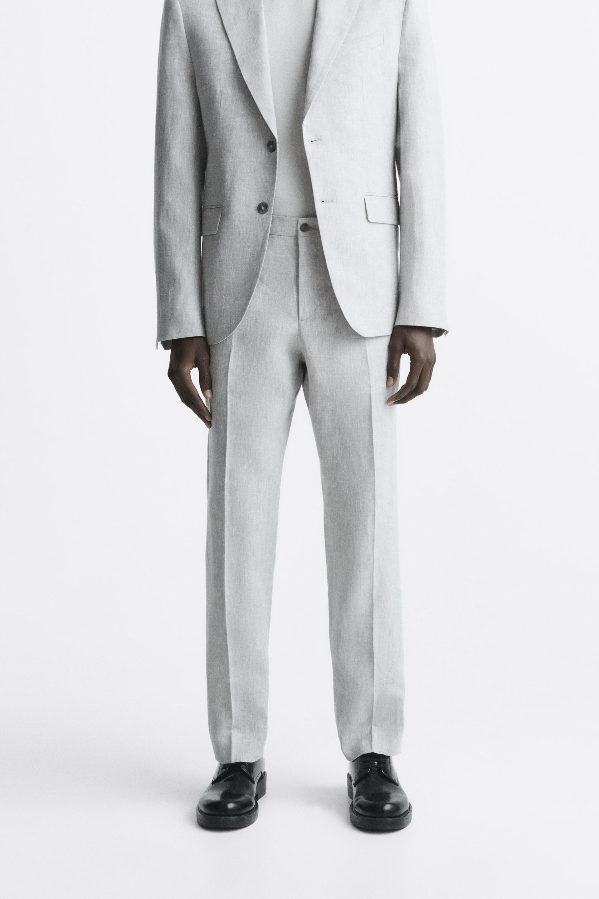 

Брюки мужские ZARA 04468449 серые 38 (доставка из-за рубежа), Серый, 04468449