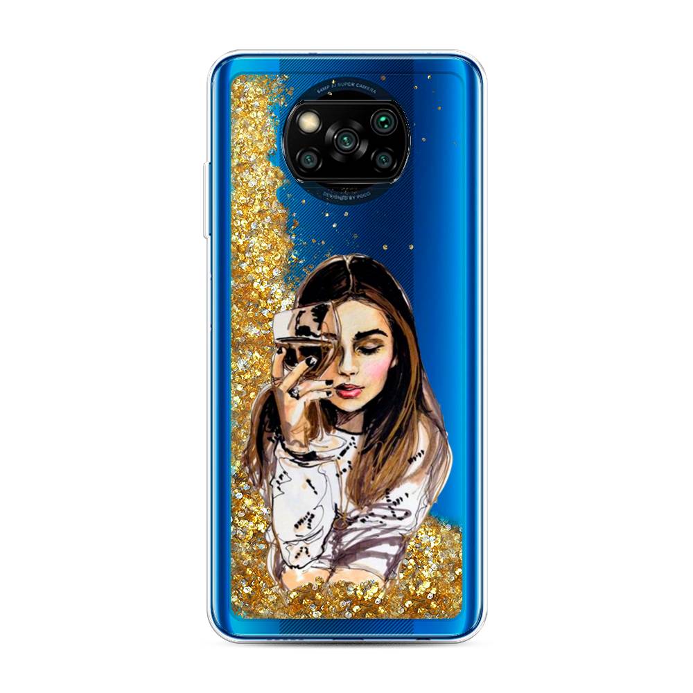 

Чехол Awog на Poco X3/X3 Pro "Девушка с бокалом", 39290-1