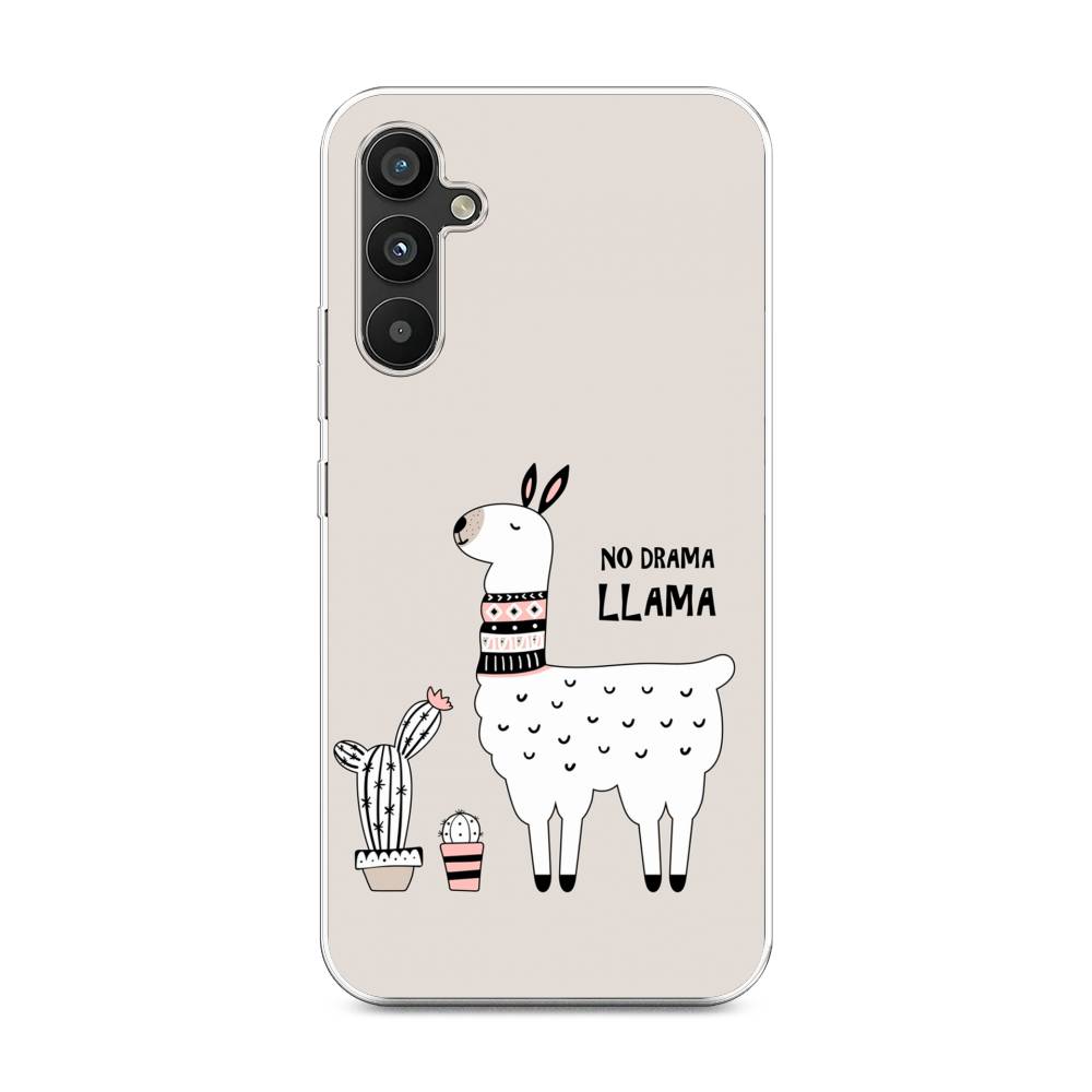 

Чехол Awog на Samsung Galaxy A34 "No drama LLama", Бежевый;серый;белый, 2107850-2