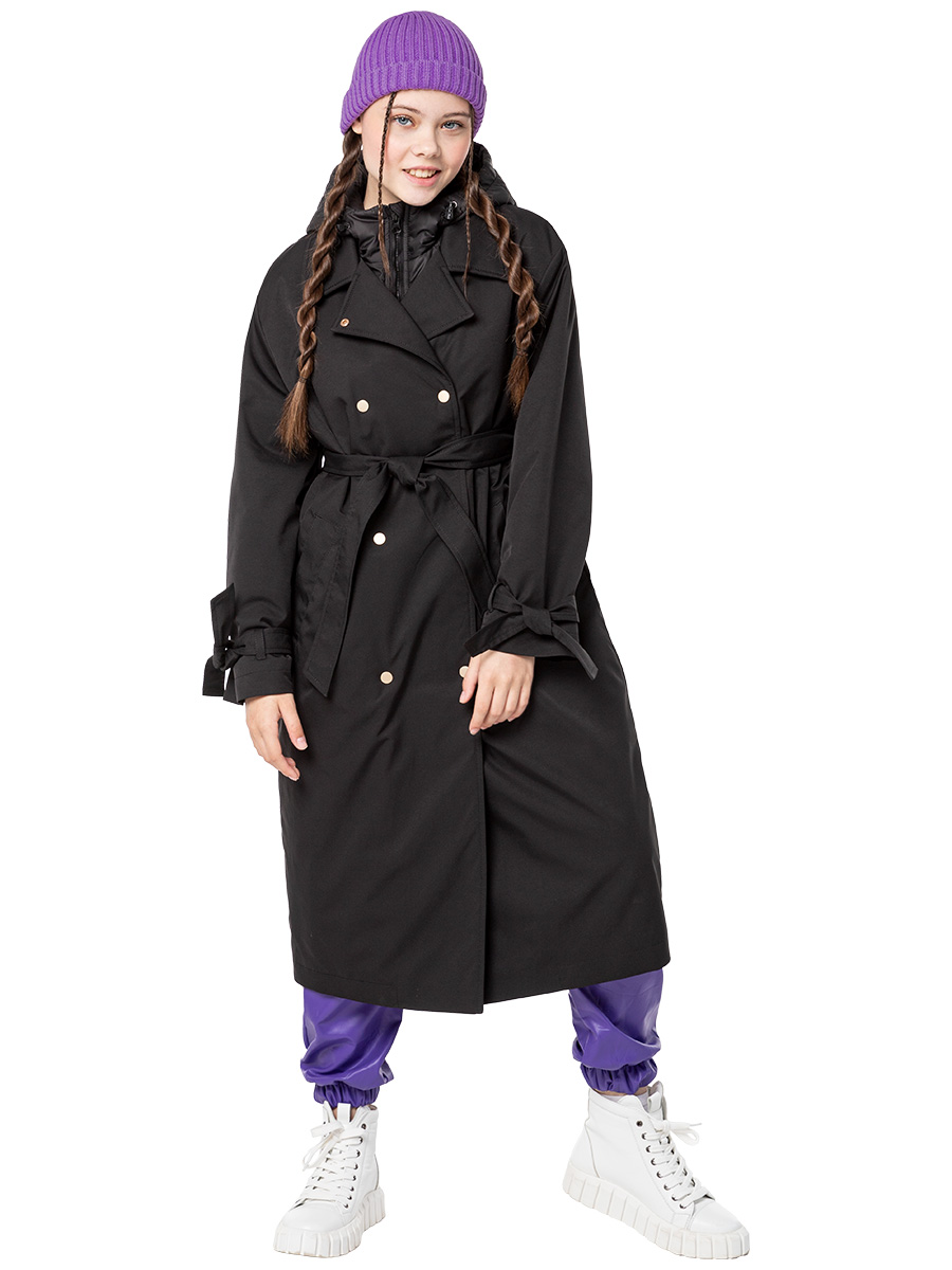Пальто детское NIKASTYLE 6м5224, черный, 170 шьём пальто и тренч 18 уникальных проектов от японского дизайнера катаяма ю