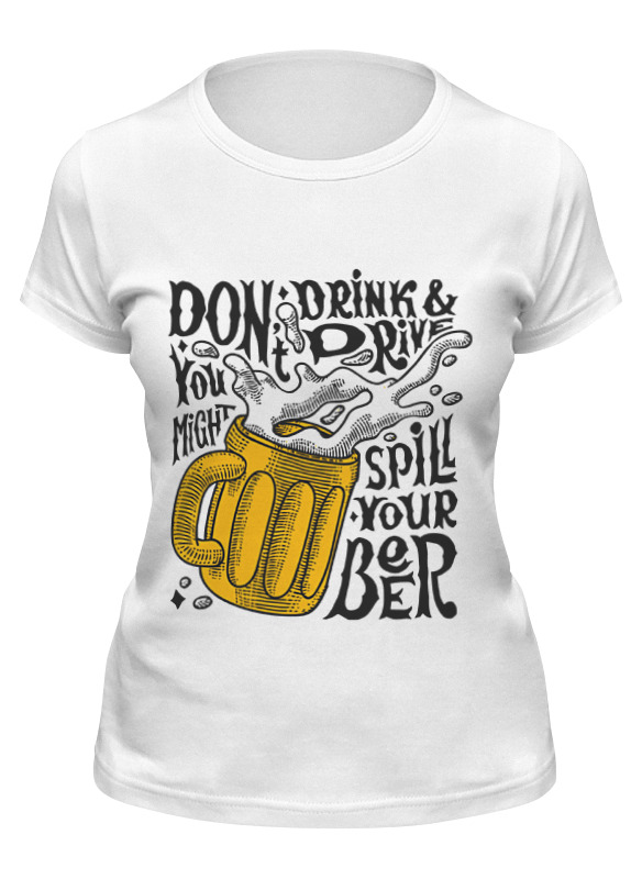 

Футболка женская Printio Пиво (beer) белая 2XL, Белый, Пиво (beer)