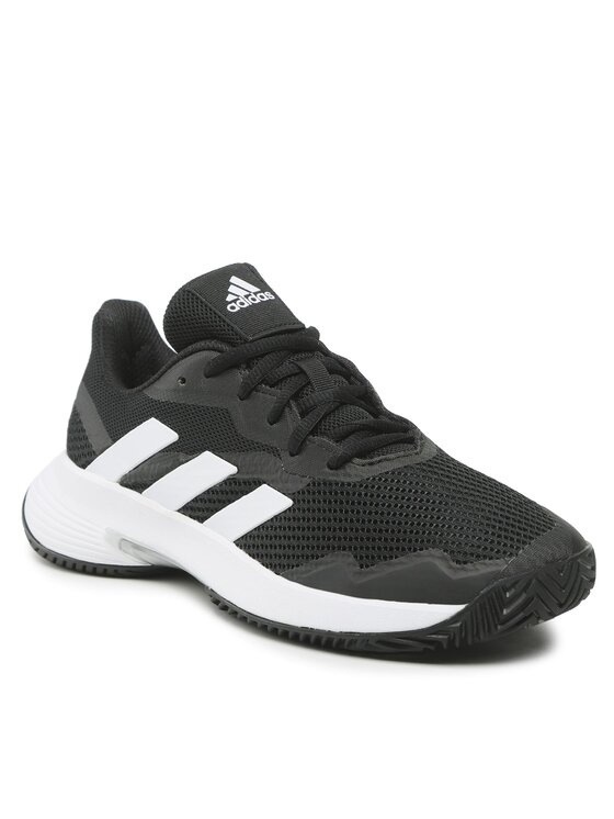 

Кроссовки женские Adidas CourtJam Control W GX6421 черные 38 2/3 EU, Черный, CourtJam Control W GX6421