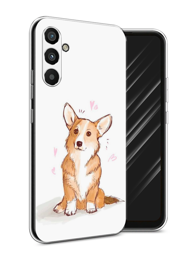 

Чехол Awog на Samsung Galaxy A34 "Корги любовь", Бежевый;белый, 2107850-1