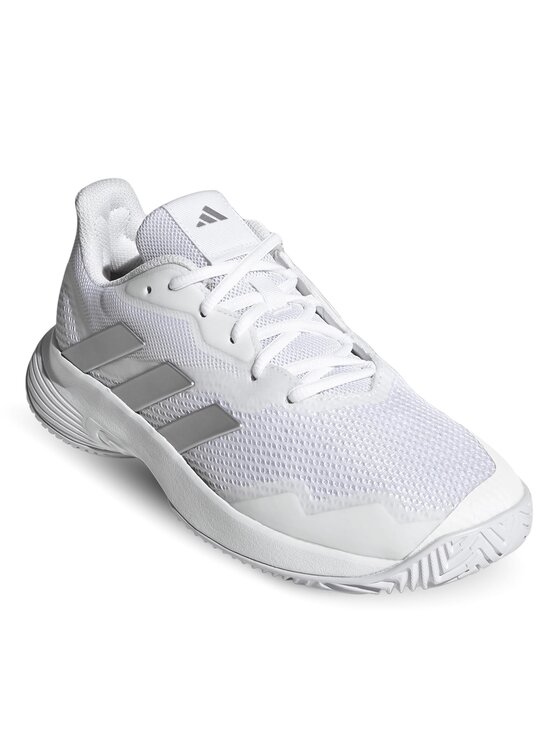 Кроссовки женские Adidas CourtJam Control Tennis Shoes HQ8473 белые 40 EU Вьетнам белый