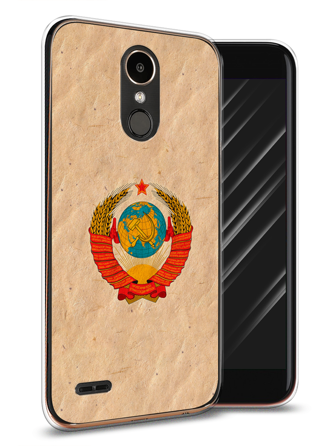 

Чехол Awog на LG K10 2017 "Союз пролетариев", Бежевый;красный, 81350-10