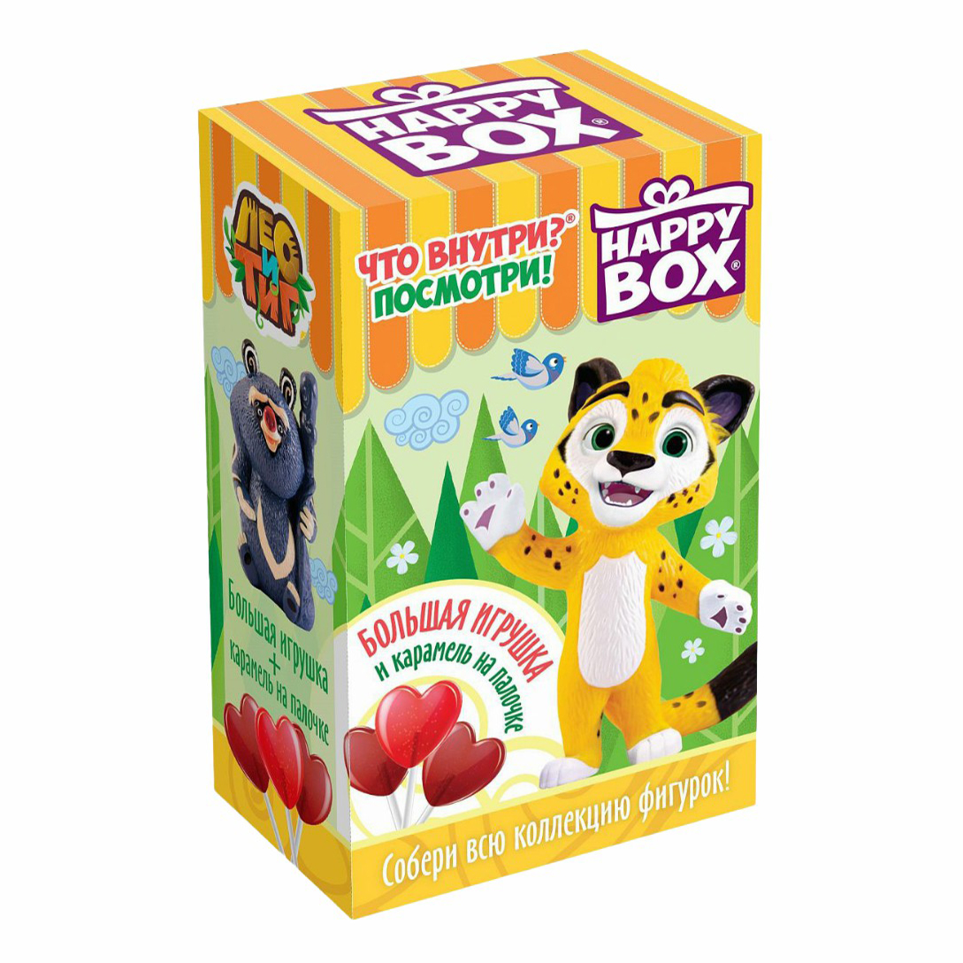 фото Карамель сладкая сказка happy box лео и тиг клубника 30 г