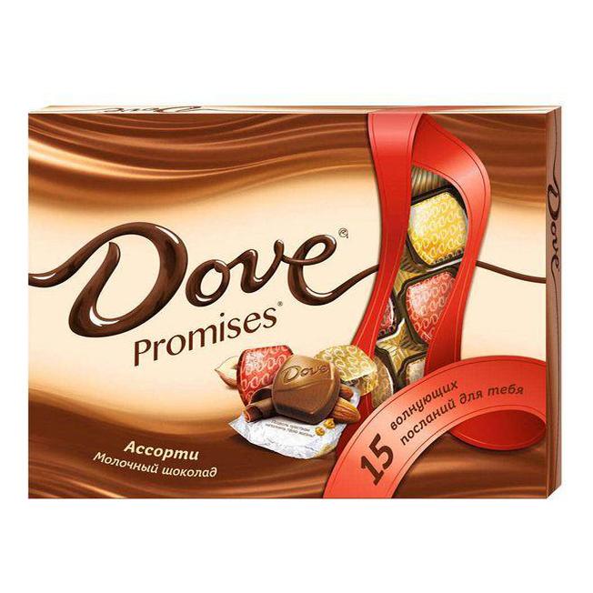 

Конфеты Dove Promises Ассорти молочный шоколад 118 г