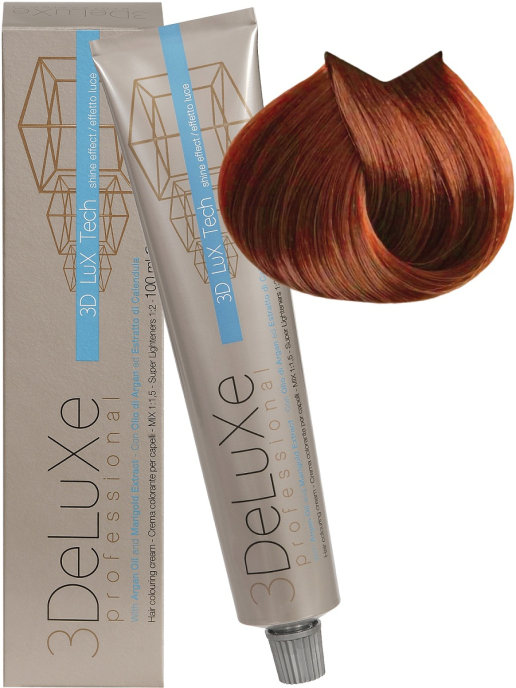 Крем-краска для волос 3DELUXE Professional, 7.4 Блондин медный, 100 мл