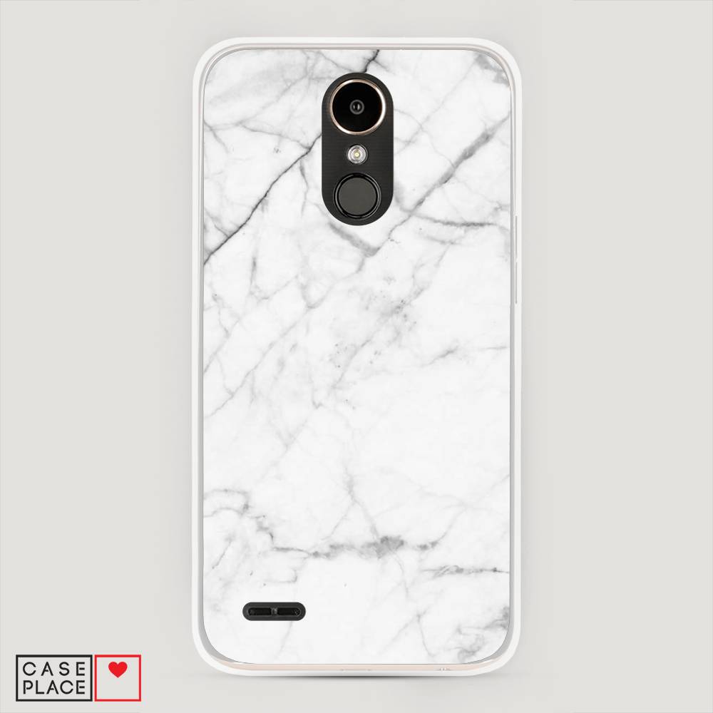 фото Чехол awog "светлый мрамор" для lg k10 2017