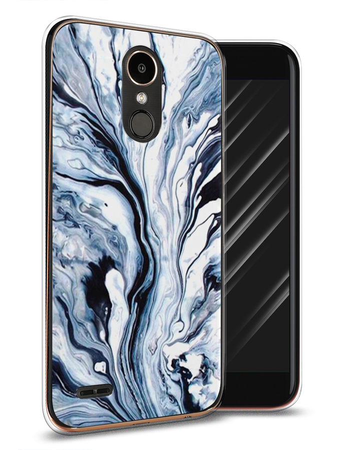 

Чехол Awog на LG K10 2017 "Голубой минерал мрамор", 81350-3