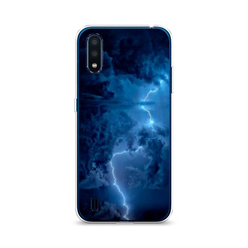 

Чехол Awog на Samsung Galaxy M01 / Самсунг M01 "Молния", Синий, 2101150-4