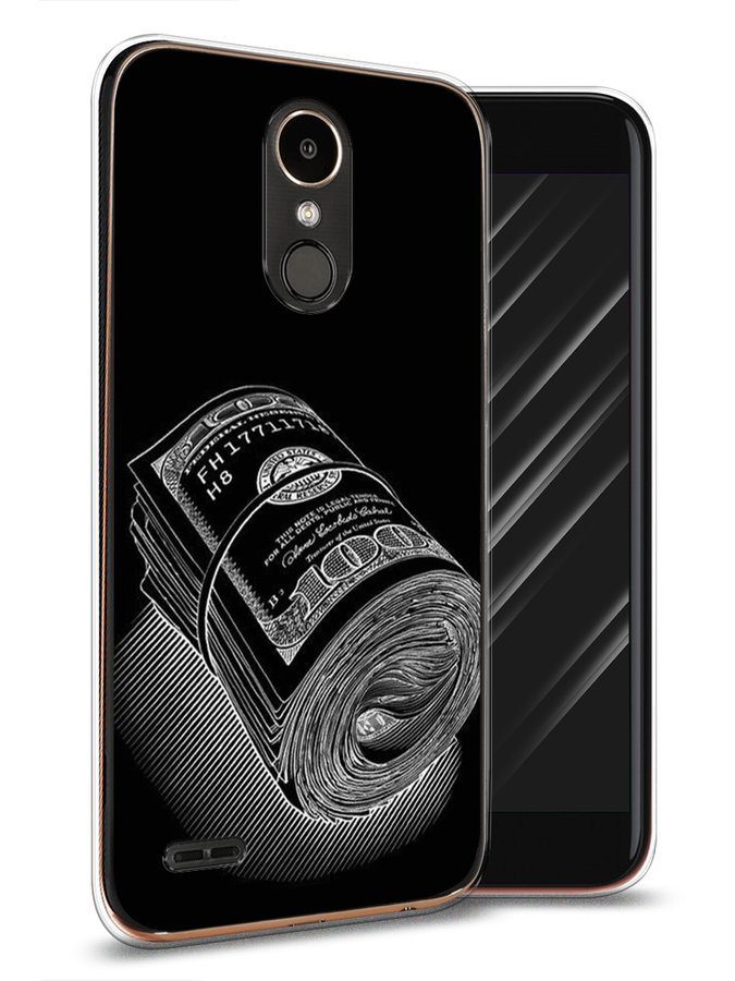 

Чехол Awog на LG K10 2017 "Кубышка денег", Черный;серебристый, 81350-5