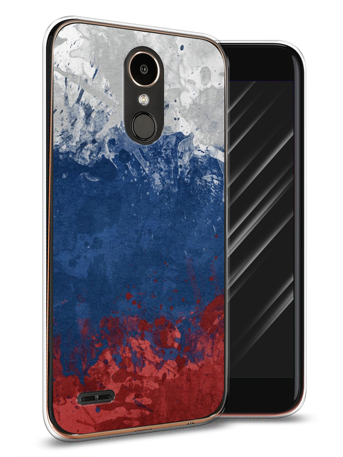 

Чехол Awog на LG K10 2017 "Флаг России неровный", Белый;синий;красный, 81350-5