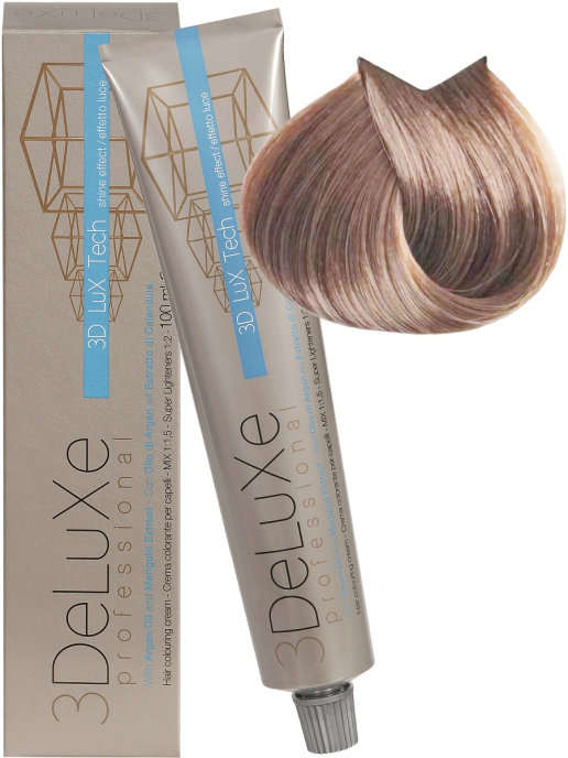 Купить Крем-краска для волос 3DELUXE Professional, 9.02 Очень светлый блондин жемчужный, 100 мл